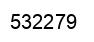 Number 532279 black image