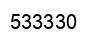 Número 533330 imagen negro