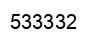 Número 533332 imagen negro