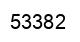 Number 53382 black image