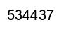 Number 534437 black image