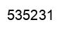 Number 535231 black image