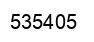 Number 535405 black image