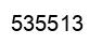 Number 535513 black image