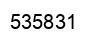 Number 535831 black image