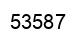Number 53587 black image