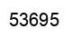 Number 53695 black image