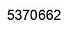 Number 5370662 black image
