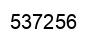 Number 537256 black image