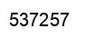 Number 537257 black image