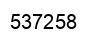 Number 537258 black image