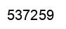 Number 537259 black image