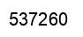 Number 537260 black image
