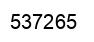Number 537265 black image