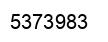 Number 5373983 black image