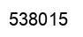 Number 538015 black image