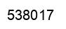 Number 538017 black image