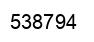 Number 538794 black image