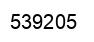 Number 539205 black image