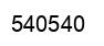 Número 540540 imagen negro
