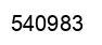 Number 540983 black image