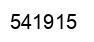 Number 541915 black image