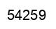Number 54259 black image