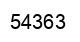 Number 54363 black image