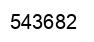 Number 543682 black image