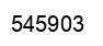 Number 545903 black image