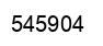 Number 545904 black image