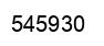 Number 545930 black image