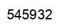 Number 545932 black image