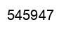 Number 545947 black image