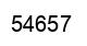 Número 54657 imagen negro