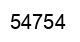 Number 54754 black image