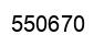 Number 550670 black image