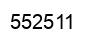Número 552511 imagen negro