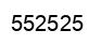 Número 552525 imagen negro