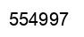 Number 554997 black image
