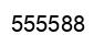 Número 555588 imagen negro