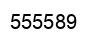 Number 555589 black image