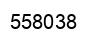 Number 558038 black image