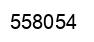 Number 558054 black image