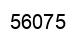 Número 56075 imagen negro