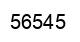 Number 56545 black image