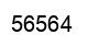 Number 56564 black image