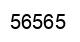 Number 56565 black image