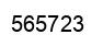 Number 565723 black image