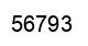 Número 56793 imagen negro